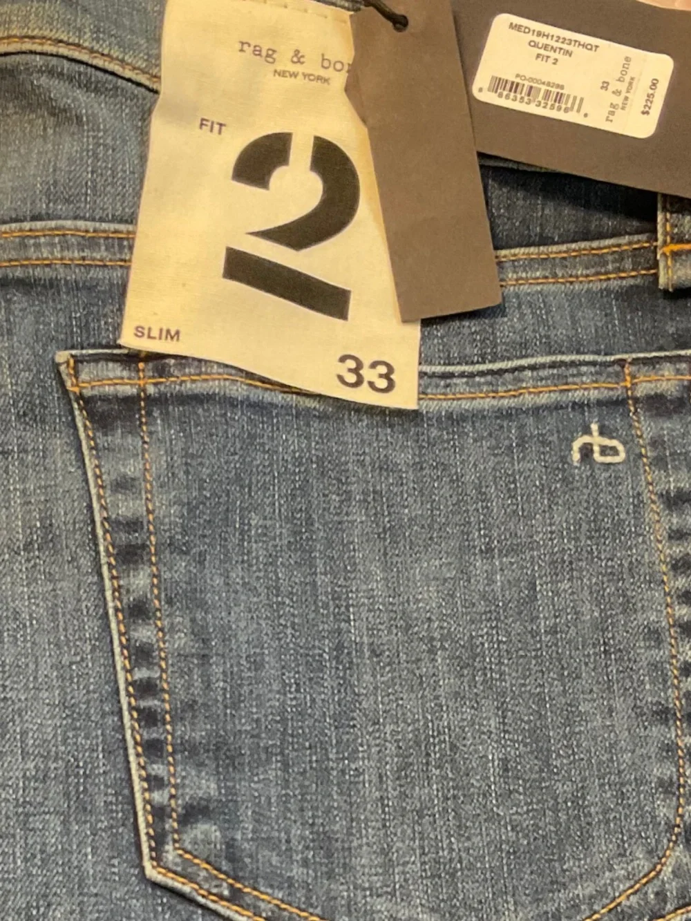 Rag & Bone 33x32 Fit 2